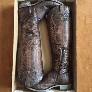 Old Gringo Chocolate Mayra Boots 18" Razz Toe